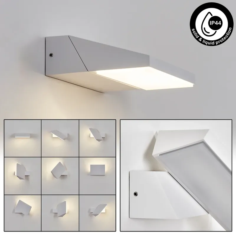 Xaden Wandlamp voor buiten, Wandlamp LED Wit, 1-licht Ambachtelijk
