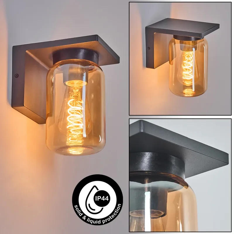 Veilige Betaling Aquin Buiten muurverlichting Antraciet, 1-licht