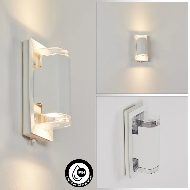 Origineel Nabawa Buiten muurverlichting Wit, 2-lichts