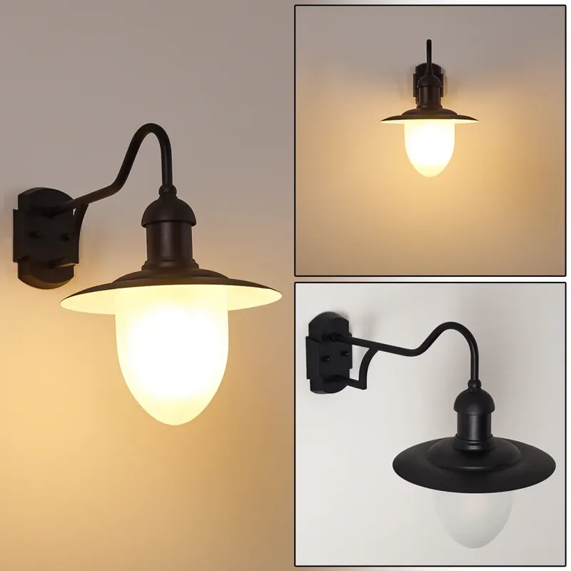 Surnu Buiten muurverlichting Zwart, 1-licht Fabrieksprijs