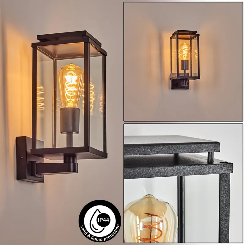 Cadafaes Wandlamp voor buiten Zwart, 1-licht Betrouwbaar
