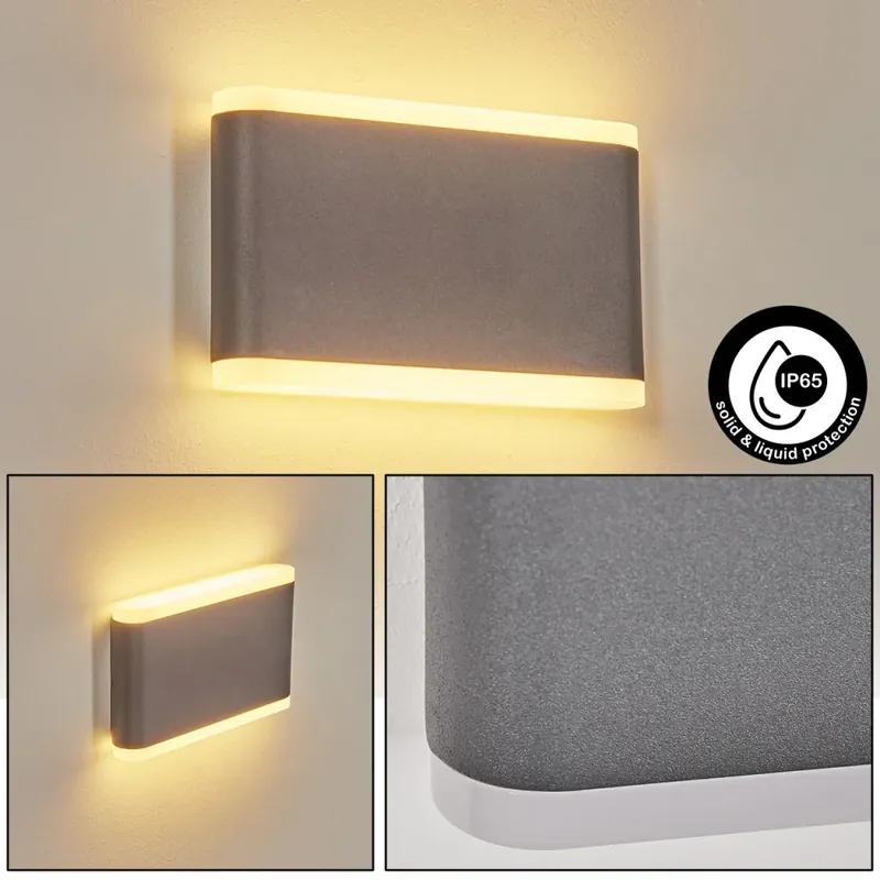 Actieprijs Grude Buiten muurverlichting LED Antraciet, 2-lichts