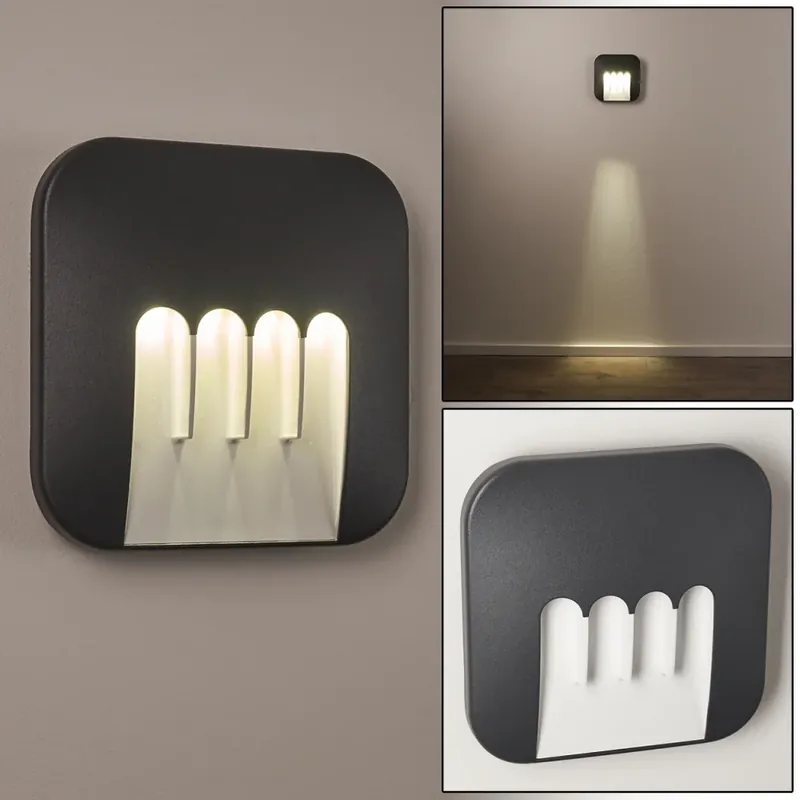 Silvso Buiten muurverlichting LED Antraciet, 4-lichts Weekendaanbieding
