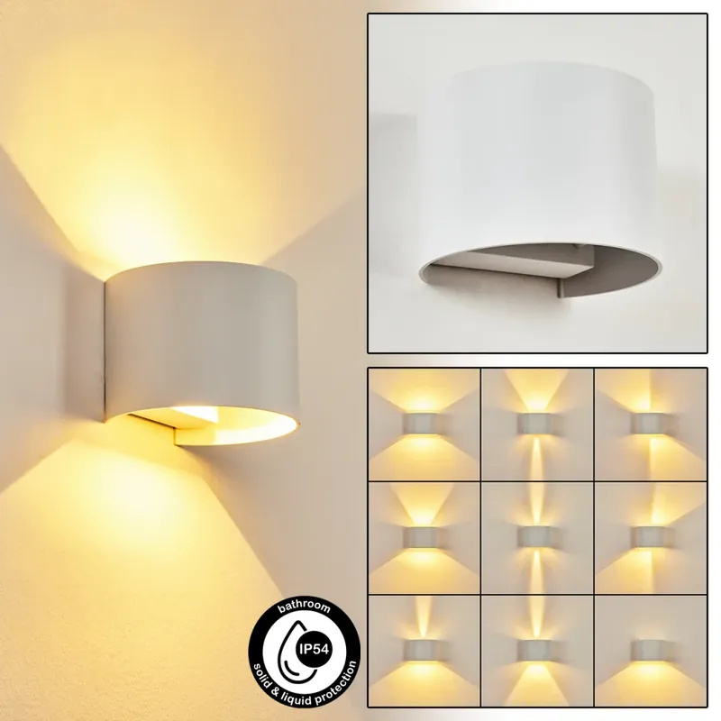 Strandaa Muurlamp LED Wit, 2-lichts Handgemaakt