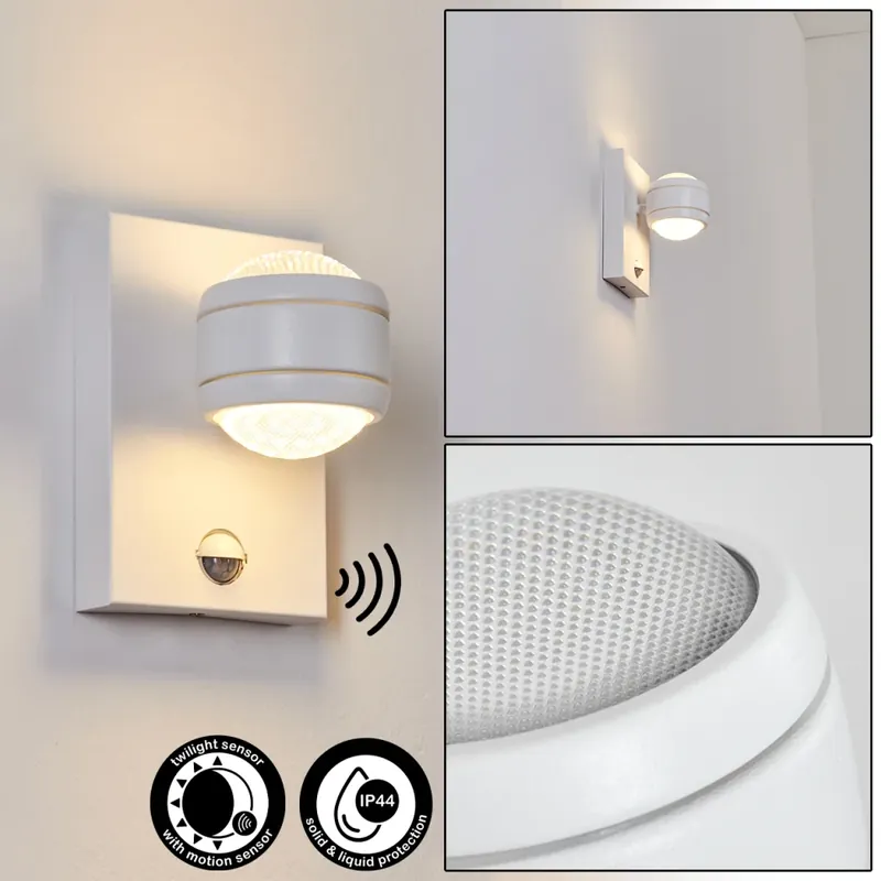 Borlo Buiten muurverlichting LED Wit, 2-lichts, Bewegingsmelder Koop Online