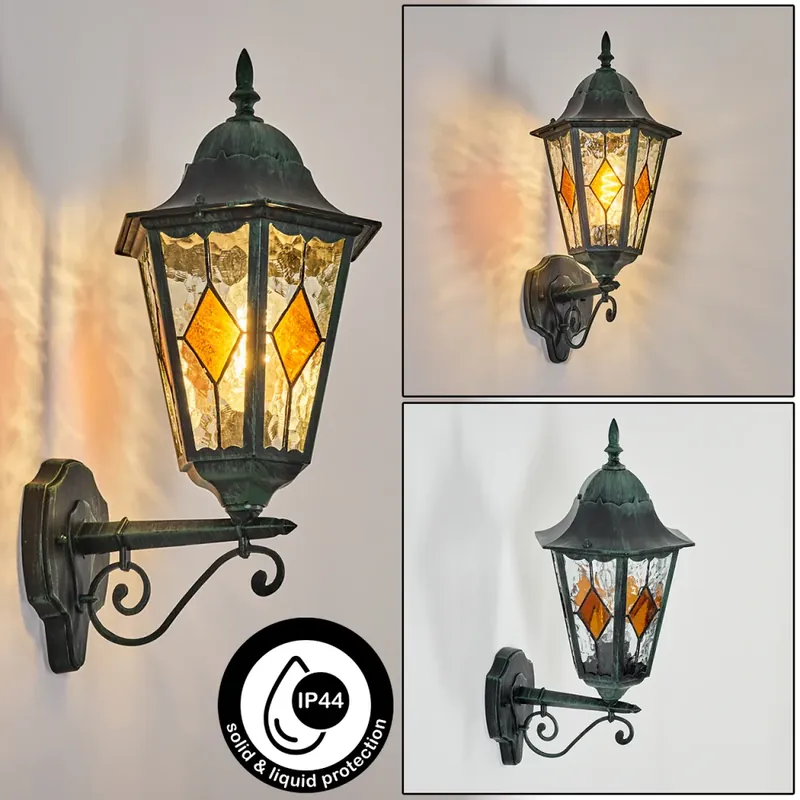Laatste Kans Hongkong Wandlamp voor buiten, Wandlamp Groen, Zwart, 1-licht