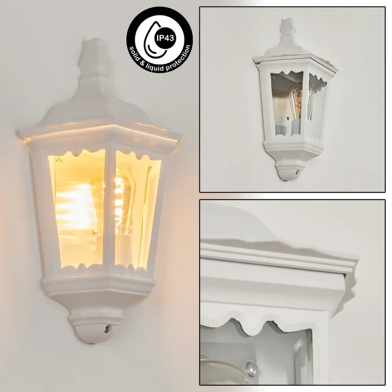 Woocoo Buiten muurverlichting Wit, 1-licht Handgemaakt