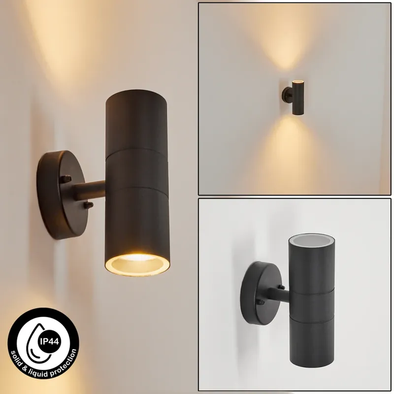 Koila Buiten muurverlichting Zwart, 2-lichts In De Mode