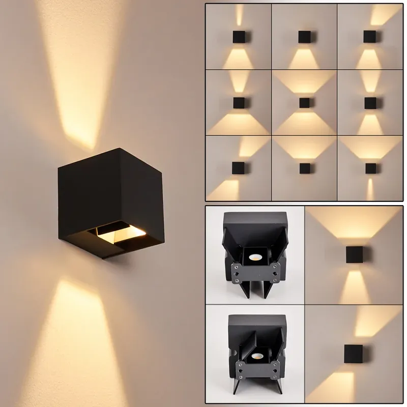 Shop Nu Fauderup Buiten muurverlichting LED Antraciet, 2-lichts