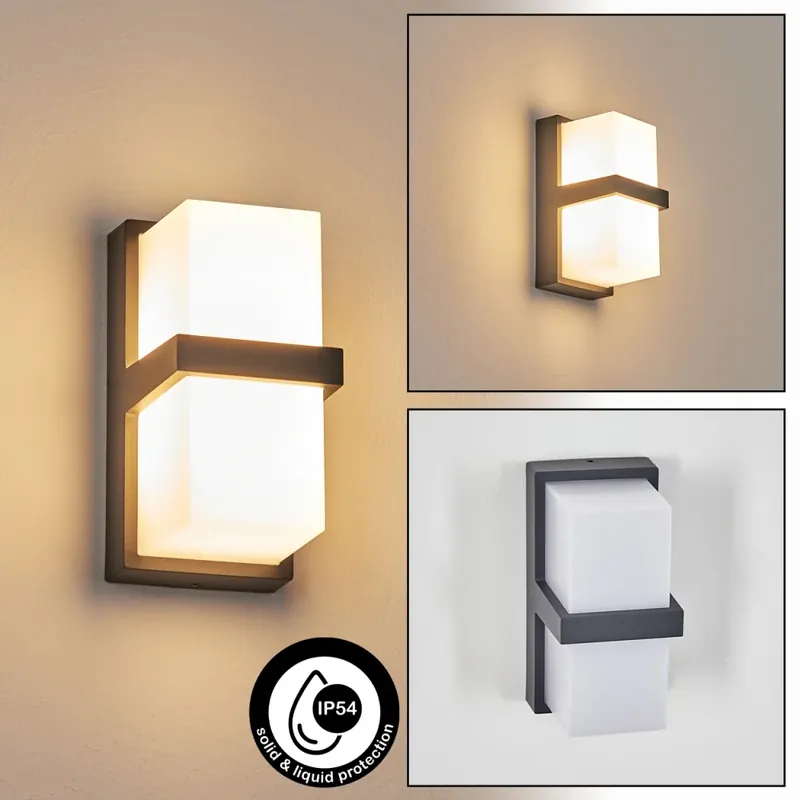 Antua Wandlamp voor buiten, Licht omhoog & omlaag Antraciet, 1-licht Nieuwe Collectie