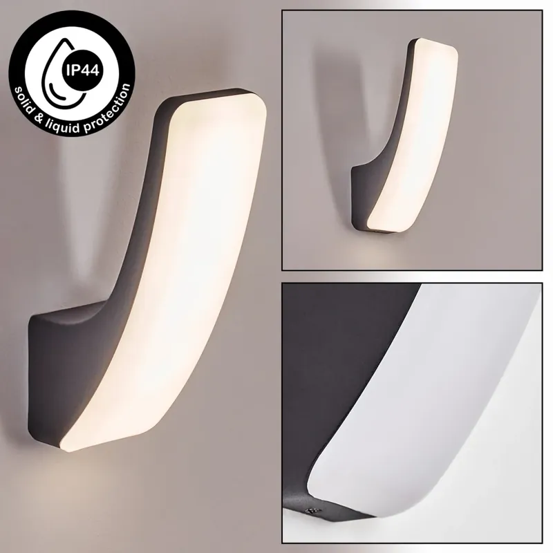 Gilan Wandlamp voor buiten, Wandlamp LED Zwart, 1-licht Origineel