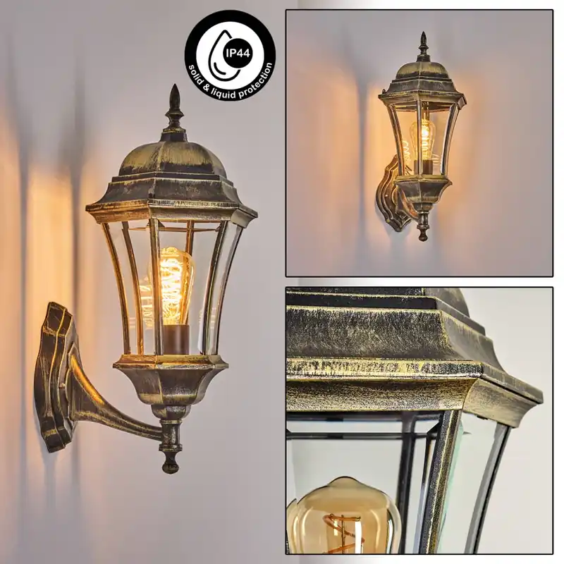 Etoe Buiten muurverlichting Bruin, Goud, 1-licht Bulkbestelling