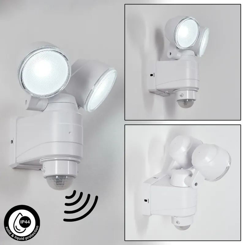 Speciale Aanbieding Anyarhwi Buiten muurverlichting LED Wit, 2-lichts, Bewegingsmelder