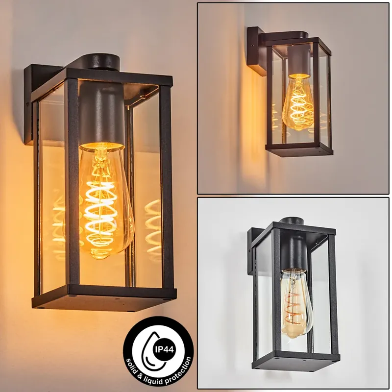Beste Prijs Tourega Wandlamp voor buiten Zwart, 1-licht