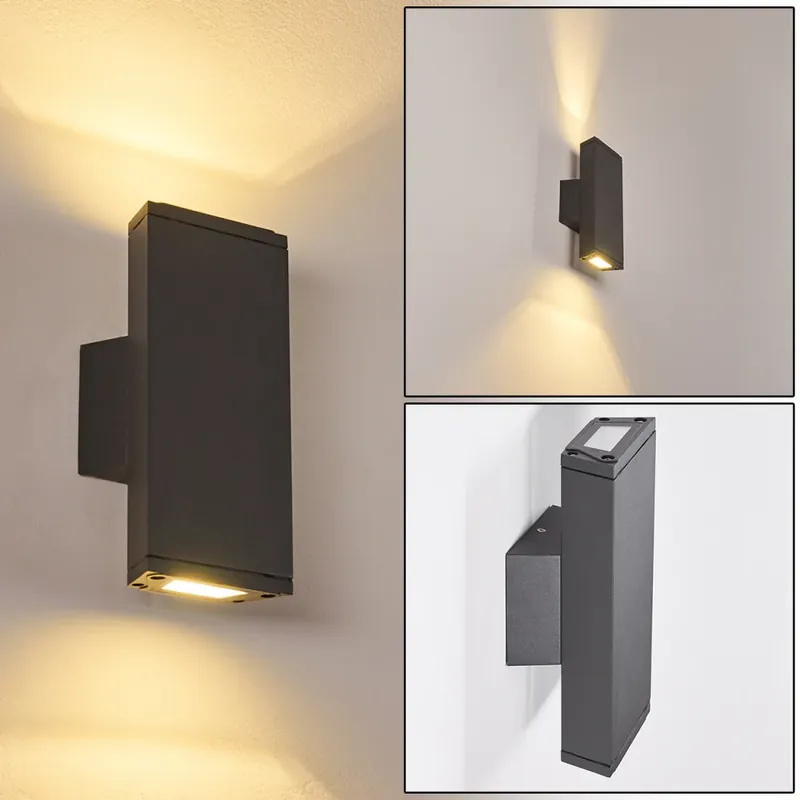 Roseau Muurlamp LED Antraciet, 1-licht Must-Have