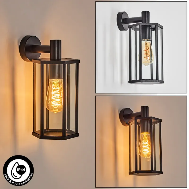 Plaats Bestelling Monfanim Wandlamp voor buiten Zwart, 1-licht