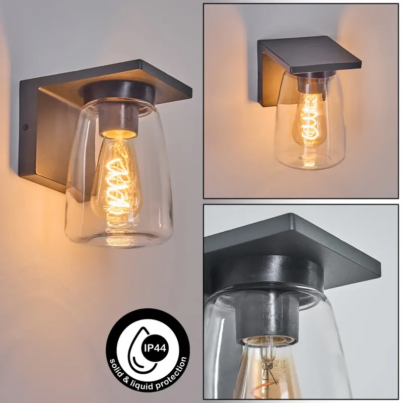 Aquin Buiten muurverlichting Antraciet, 1-licht Uitverkoop