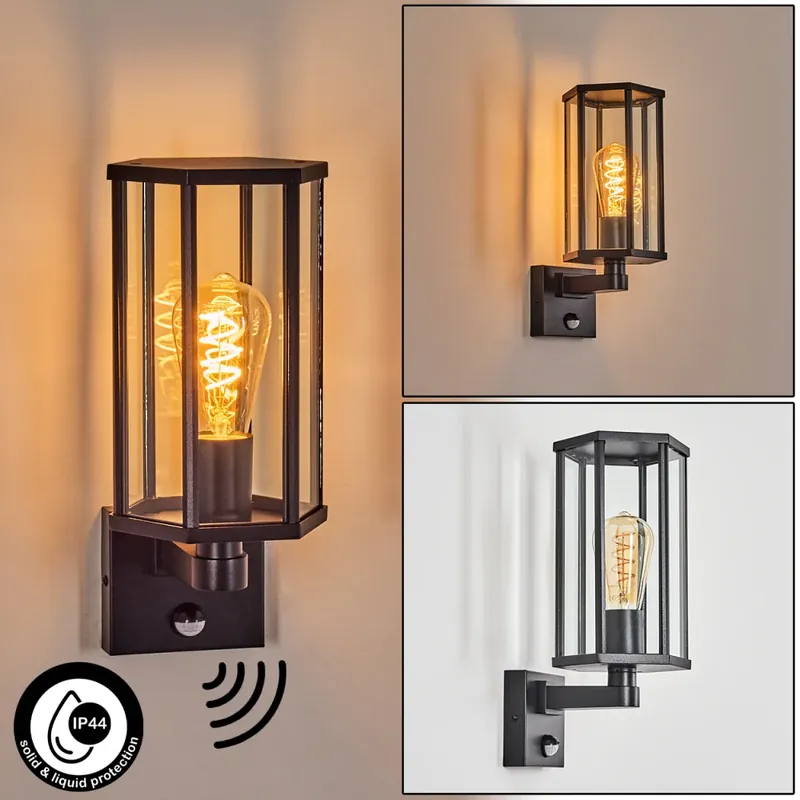 Monfanim Wandlamp voor buiten Zwart, 1-licht Voordeelprijs