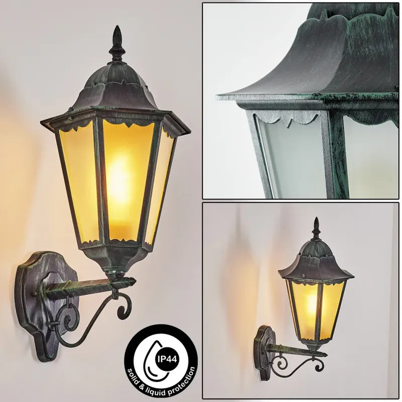 Goedkoop Hongkong Buiten muurverlichting Groen, Zwart, 1-licht