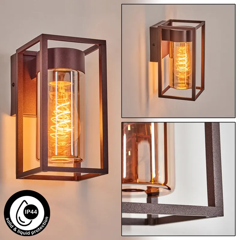 Doninhas Wandlamp voor buiten Roest, 1-licht Direct Beschikbaar