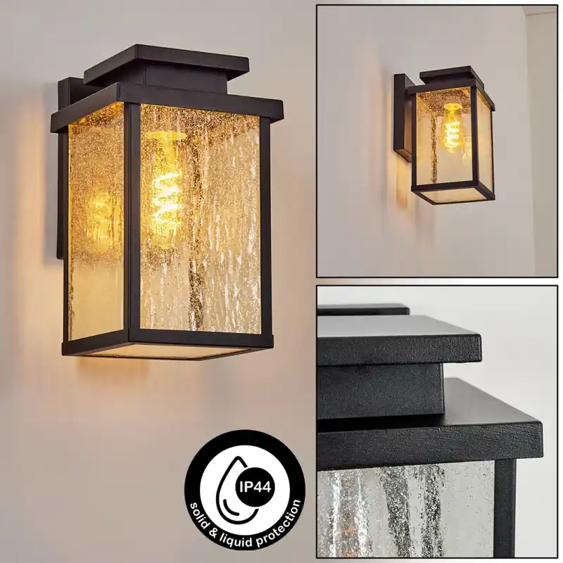 Budget Tieva Buiten muurverlichting Zwart, 1-licht