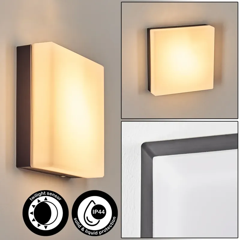 Betrouwbaar Sneslev Wandlamp voor buiten, Wandlamp Zwart, 1-licht