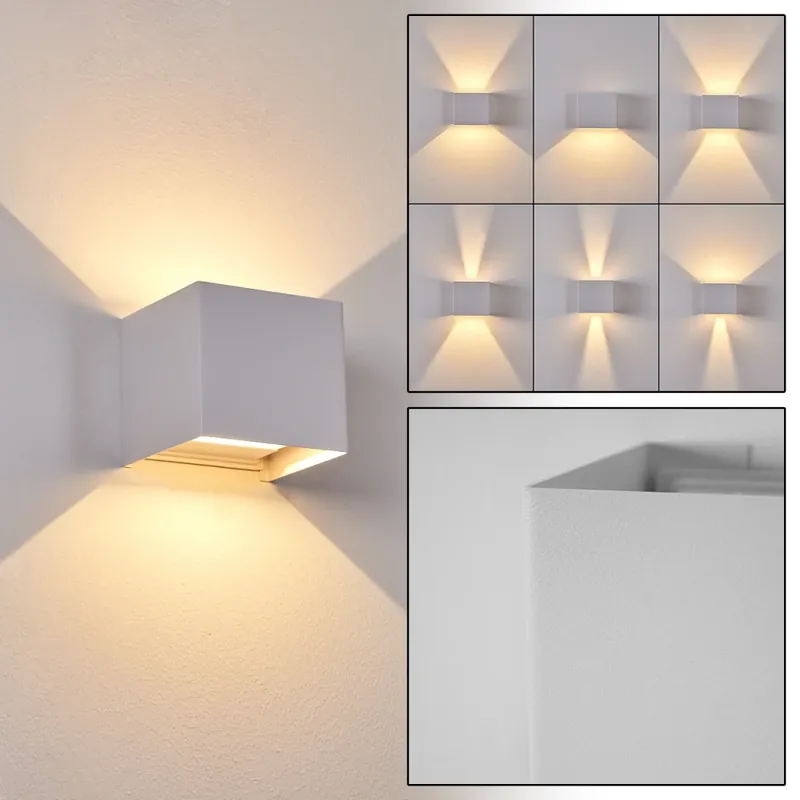 Beste Prijs Everton Buiten muurverlichting LED Wit, 2-lichts