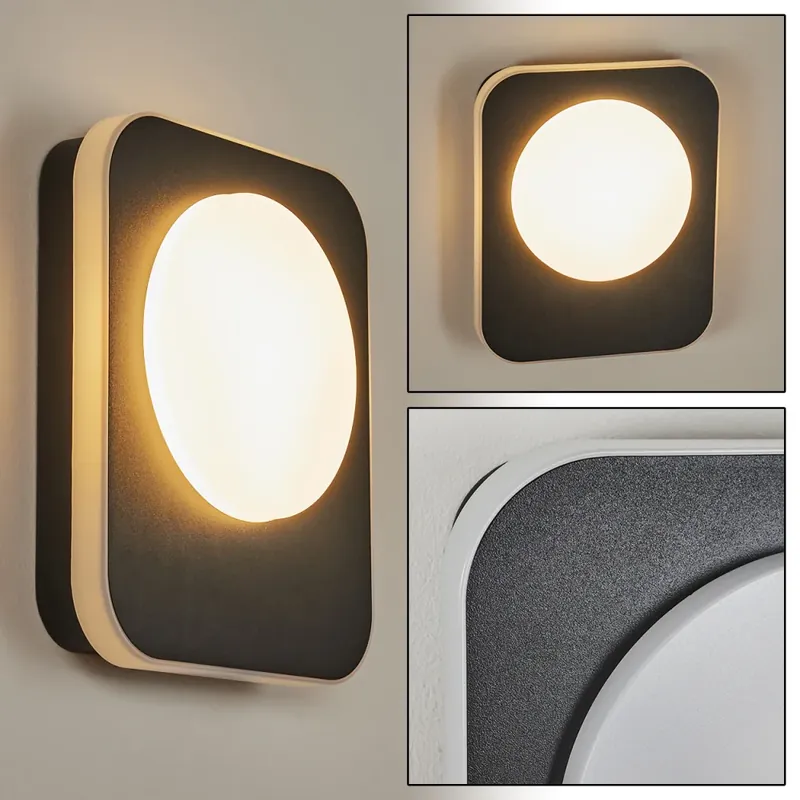 Haga Buiten muurverlichting LED Zwart, 1-licht Authentiek