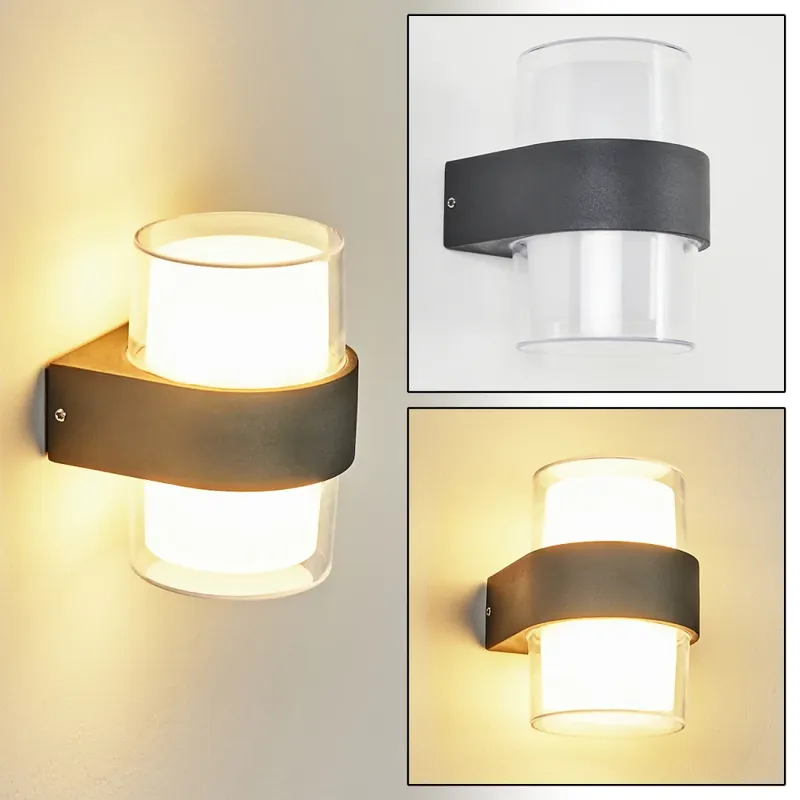 In De Mode Cesta Buiten muurverlichting LED Zwart, 2-lichts
