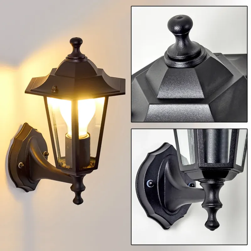 Valtimo Buiten muurverlichting Zwart, 1-licht Nieuw Model