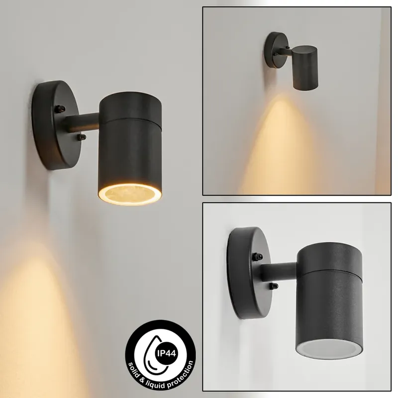 Corneda Buiten muurverlichting Zwart, 1-licht Populair