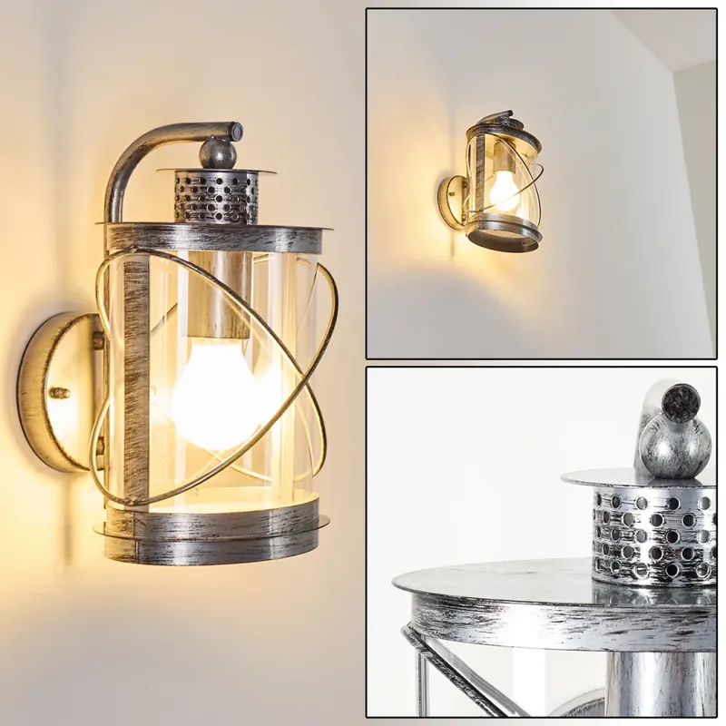 Chamesol Buiten muurverlichting Donkerbruin, Zilver, 1-licht Alleen Vandaag