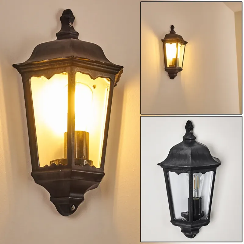 Gilze Buiten muurverlichting Zwart, 1-licht Seizoensaanbieding