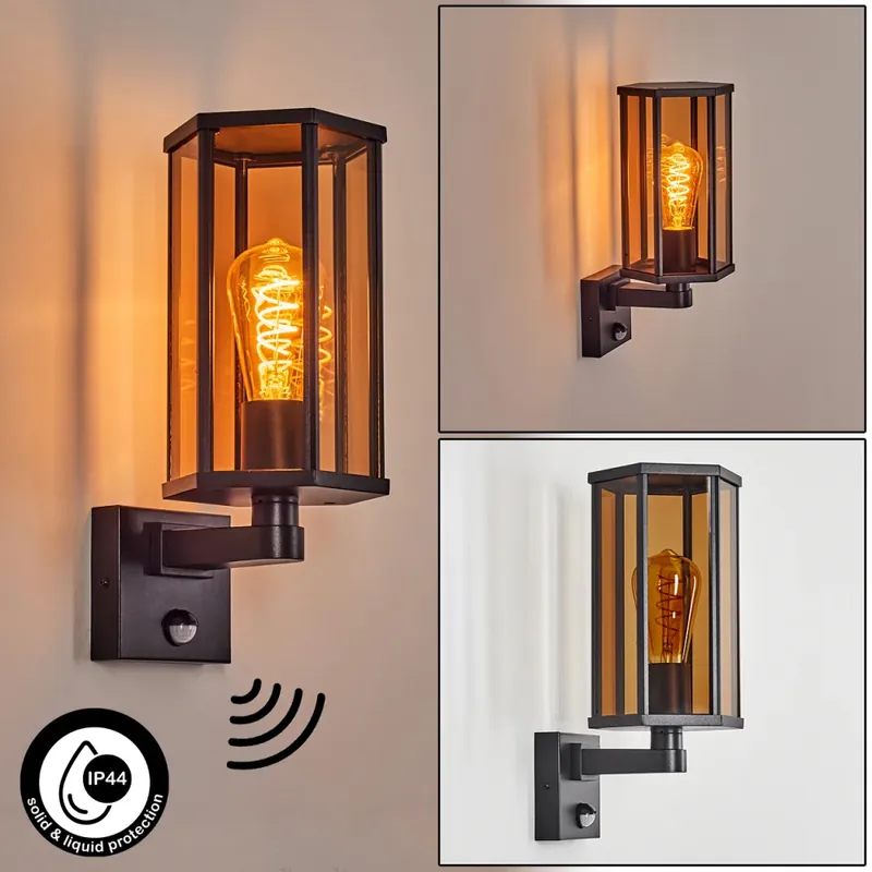 Betrouwbaar Monfanim Wandlamp voor buiten Zwart, 1-licht