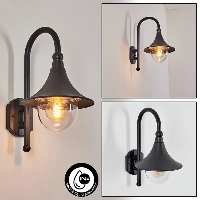 Fabrieksprijs Elgin Buiten muurverlichting Zwart, 1-licht
