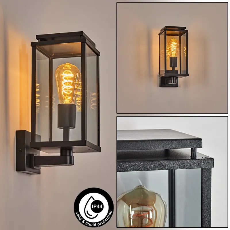 Cadafaes Wandlamp voor buiten Zwart, 1-licht Flitsaanbieding