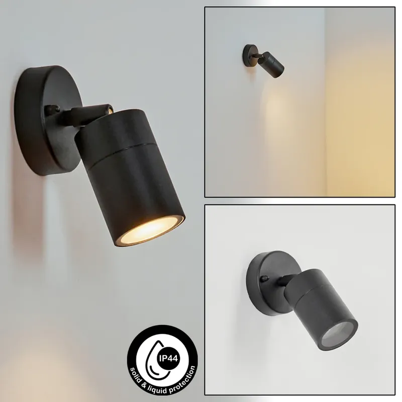 Gratis Verzending Corneda Buiten muurverlichting Zwart, 1-licht