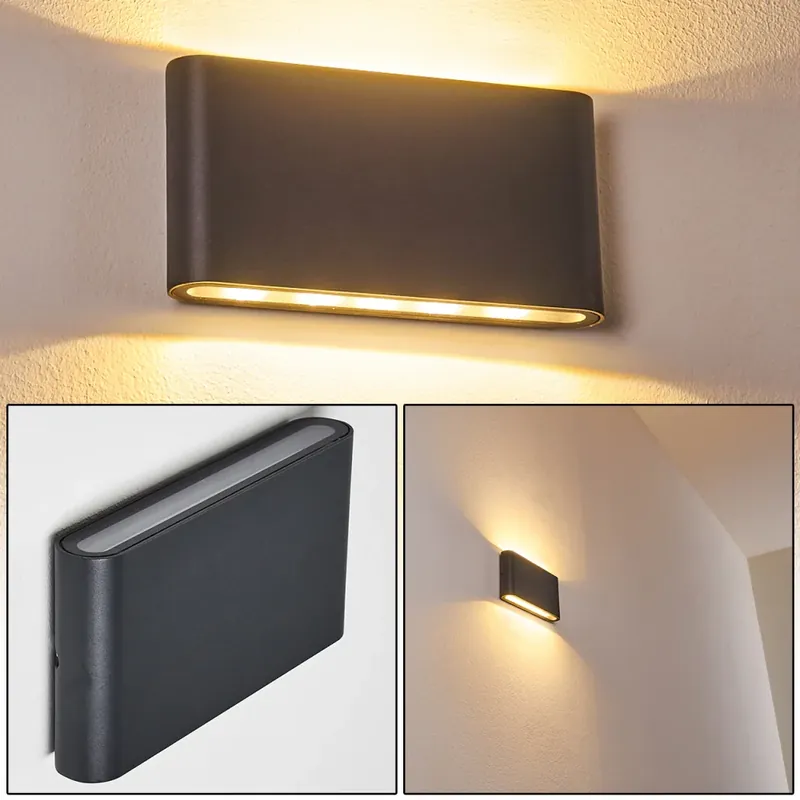 Authentiek Tinglev Muurlamp LED Antraciet, 2-lichts