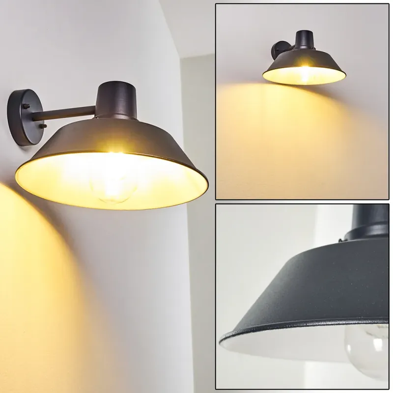 Modern Maloja Buiten muurverlichting Zwart, 1-licht