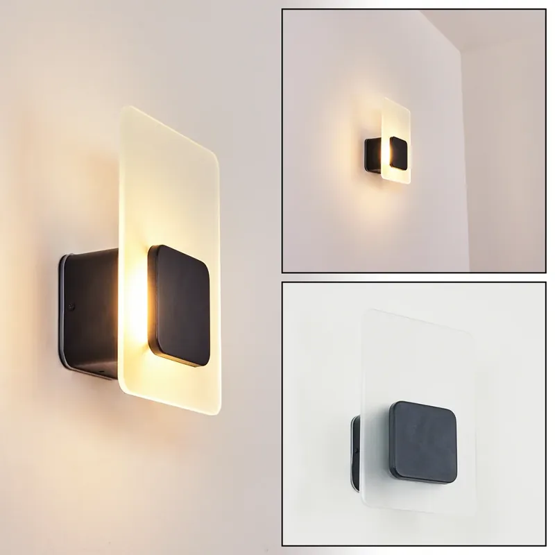 Luxe Lunnom Buiten muurverlichting LED Zwart, 1-licht
