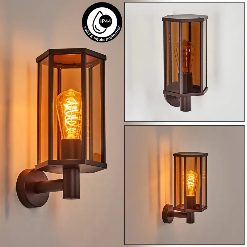 Beperkt Aanbod Monfanim Wandlamp voor buiten Roest, 1-licht