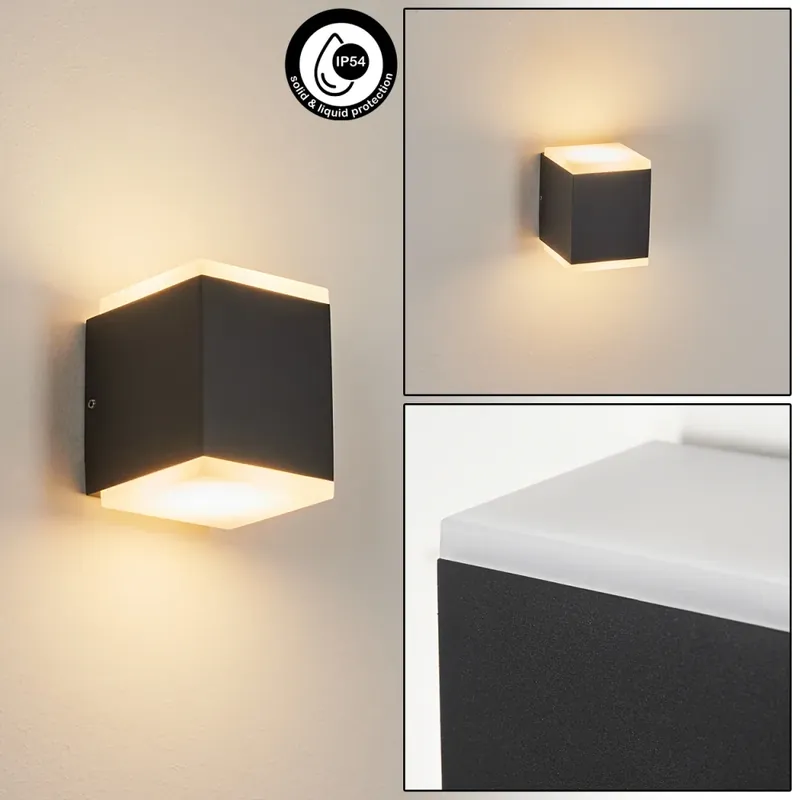 Oatlands Buiten muurverlichting LED Antraciet, 2-lichts Shop Nu