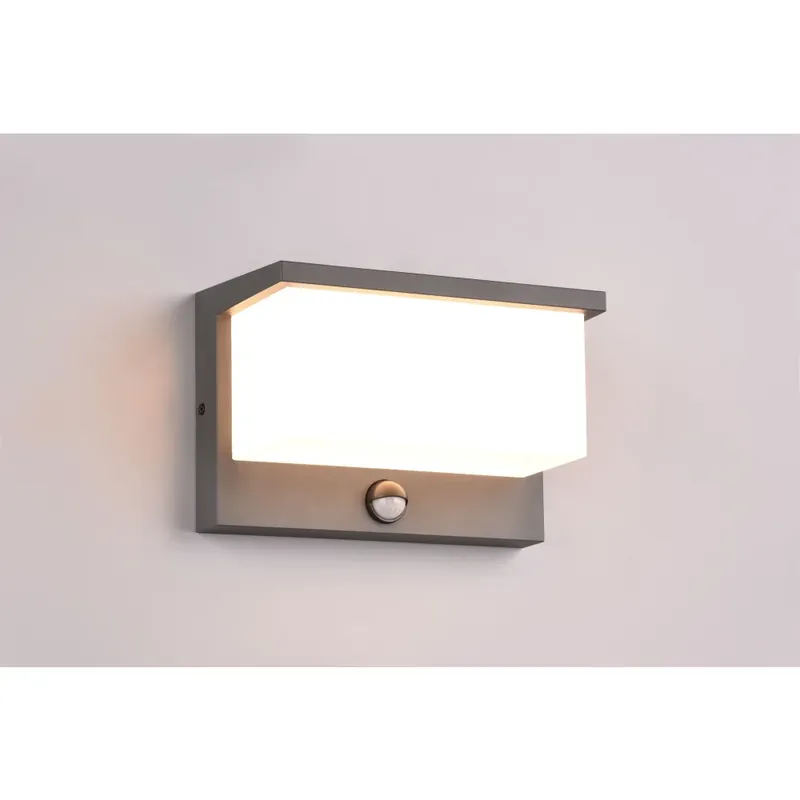 Groothandel Trio Nestos Buiten muurverlichting LED Antraciet, 1-licht, Bewegingsmelder