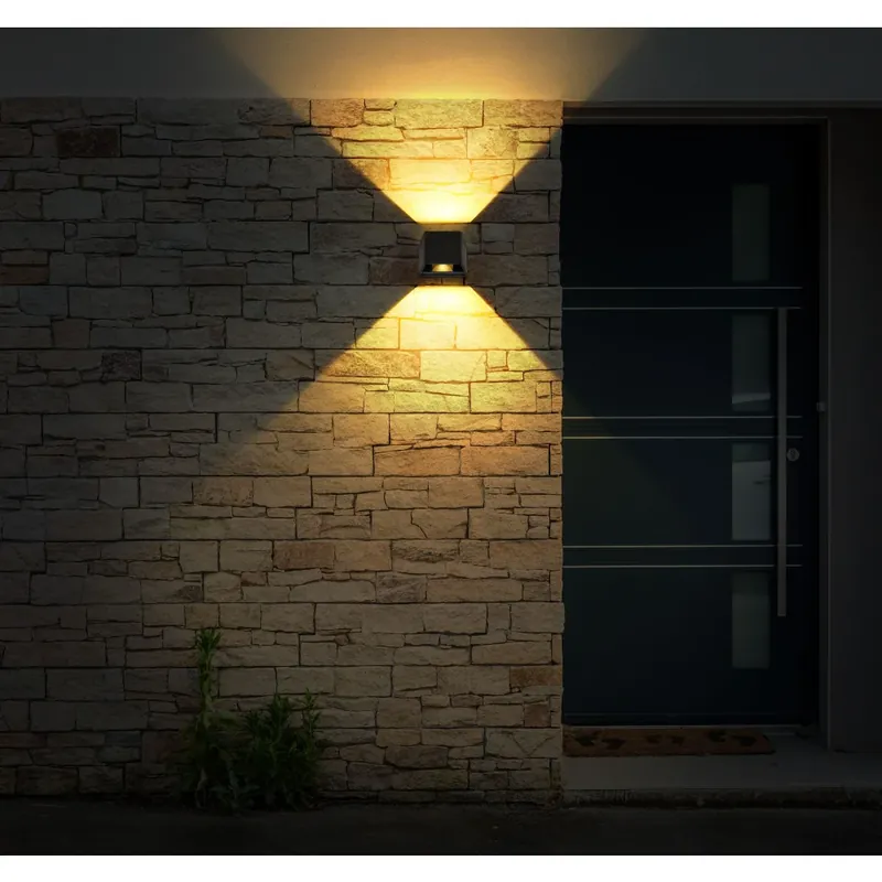 Globo SOLAR Buiten muurverlichting LED Zwart, 1-licht Bulkbestelling