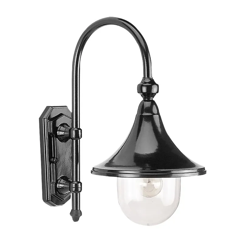 KS Verlichting Rimini Muurlamp Zwart, 1-licht Fabrieksprijs