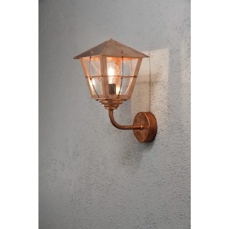 Luxe Konstsmide Fenix Muurlamp Koperkleurig, 1-licht