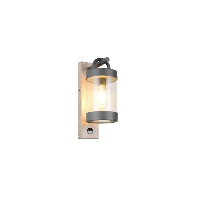 Trio verlichting Sambesi Wandlamp Hout licht, 1-licht, Bewegingsmelder Bestseller