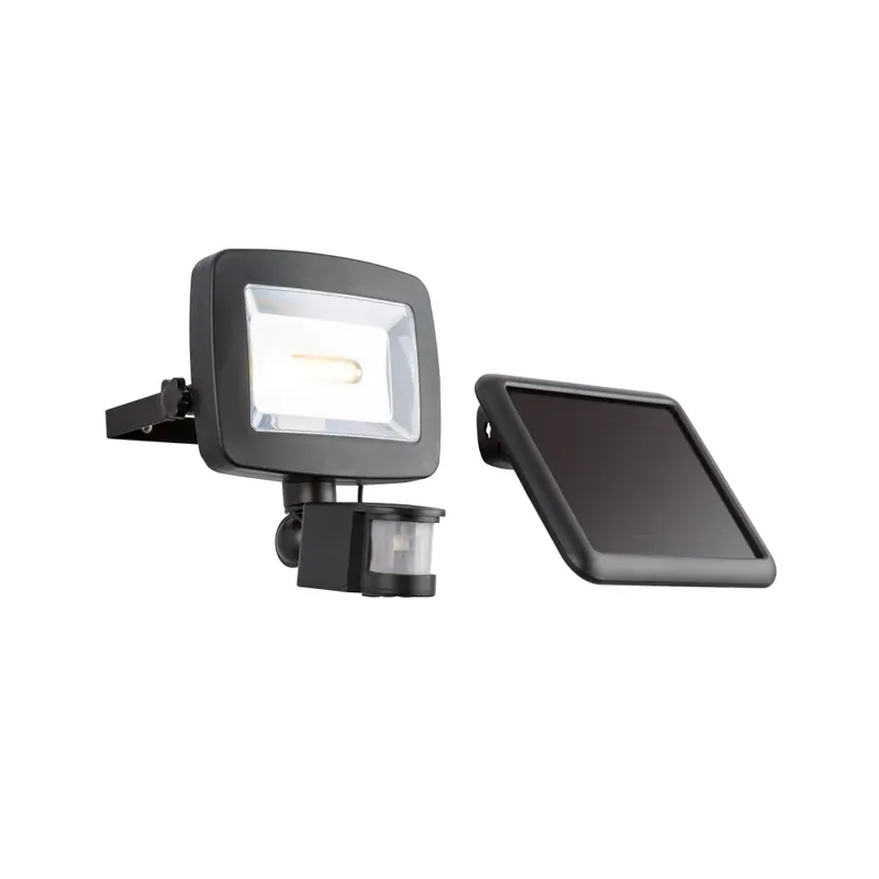 Globo SOLAR Solarlamp LED Zwart, 1-licht, Bewegingsmelder Premium