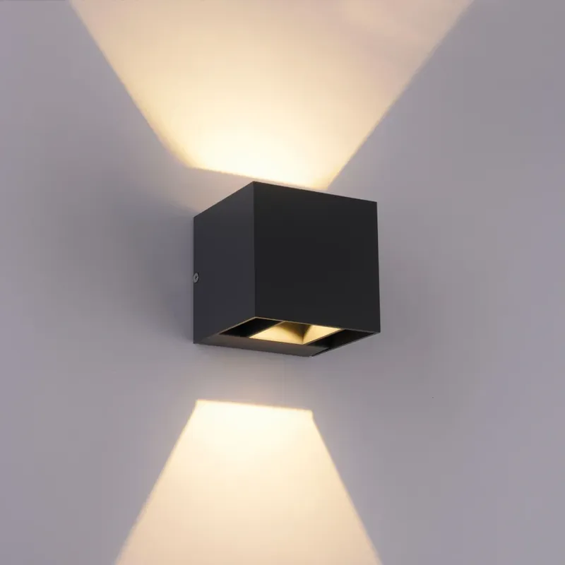 Merkproduct Paul-Neuhaus BLOCK Buiten muurverlichting LED Antraciet, 2-lichts