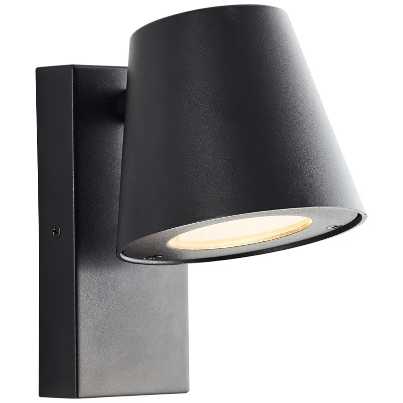Veilige Betaling Brilliant Bari Buiten muurverlichting Zwart, 1-licht